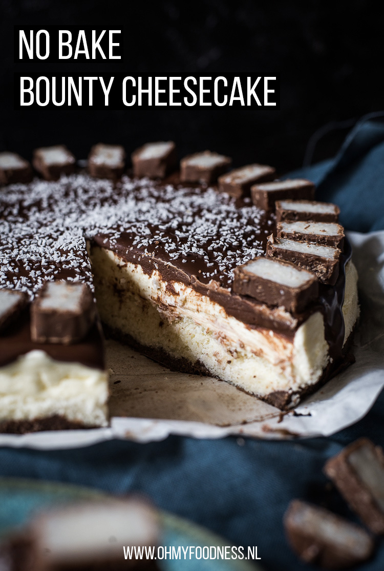 No bake Bounty cheesecake