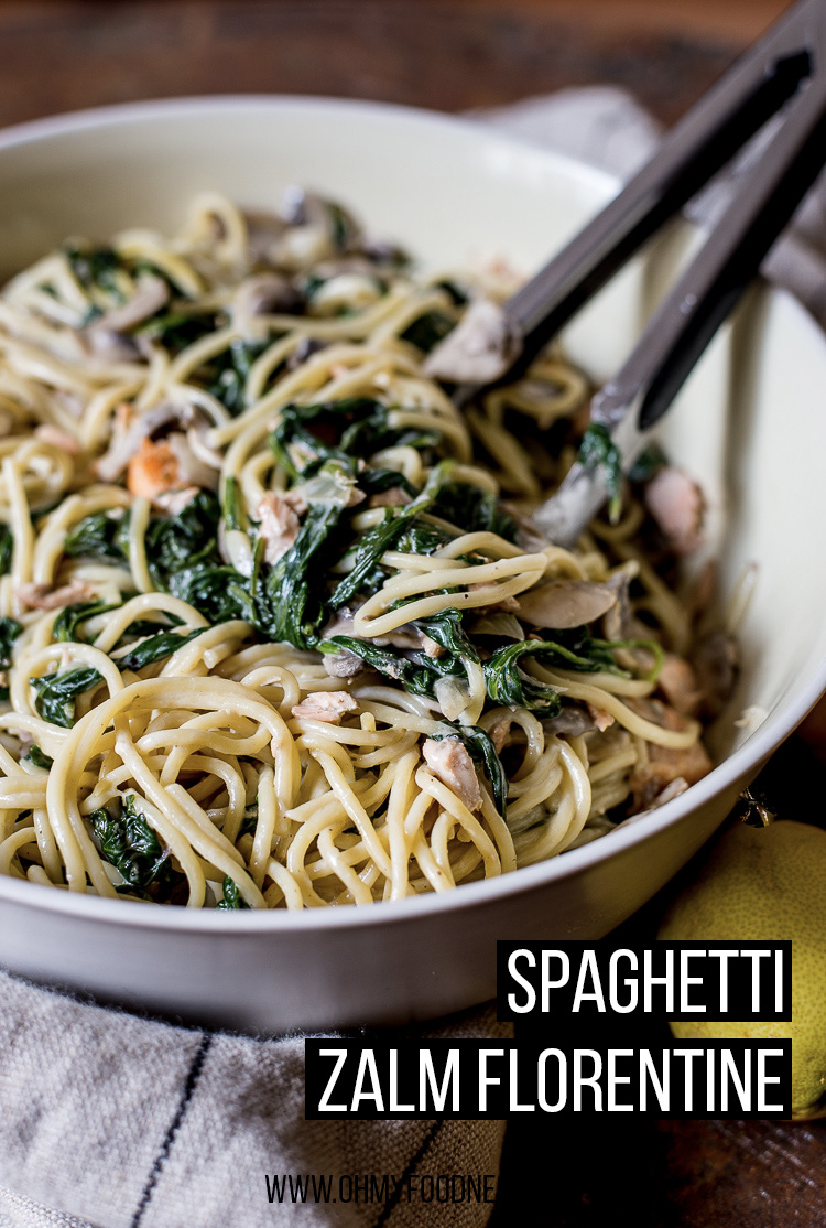 Spaghetti zalm florentine