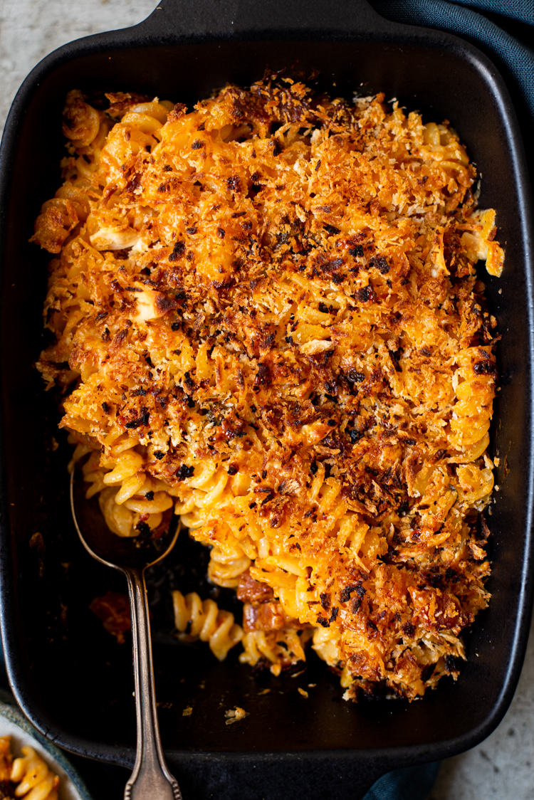 Jalapeno Mac & Cheese met chorizo