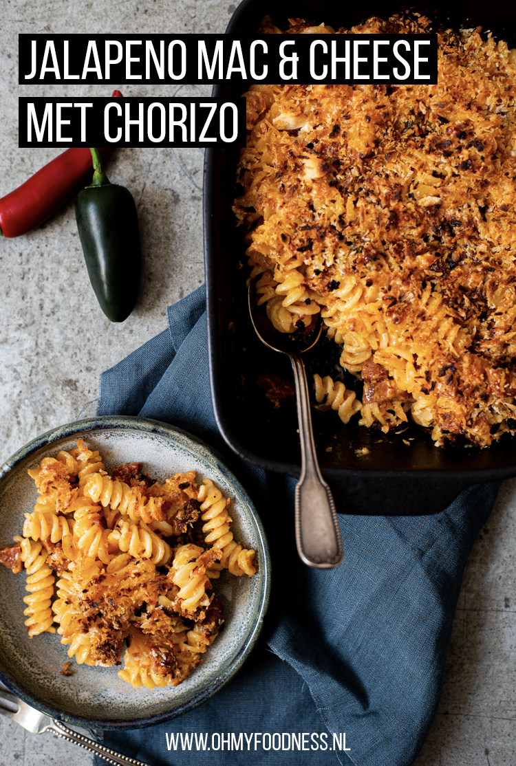 Jalapeno Mac & Cheese met chorizo