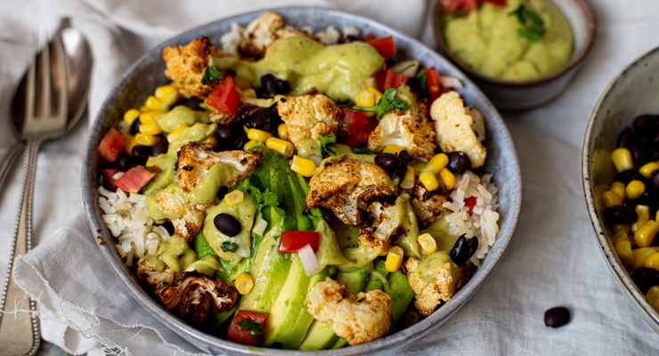 Buddhabowl met geroosterde bloemkool