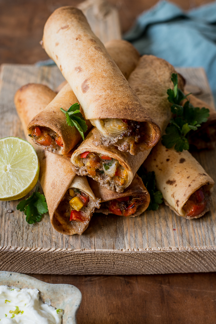 Tacorolletjes uit de oven