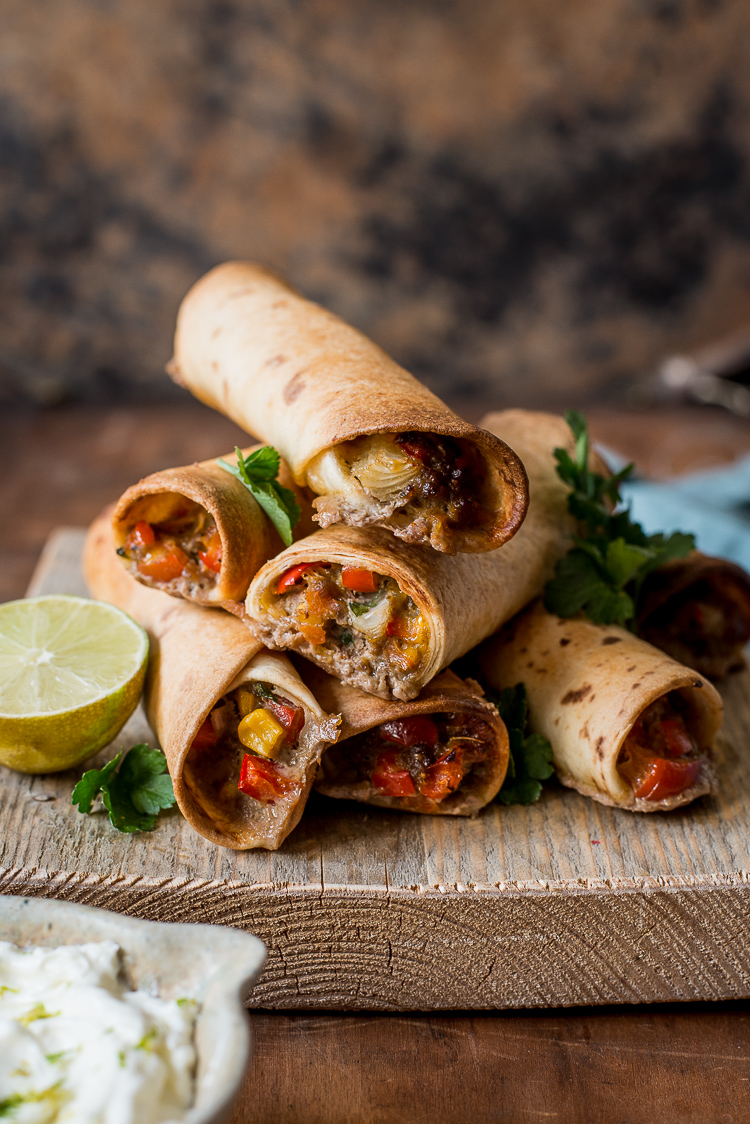 Tacorolletjes uit de oven