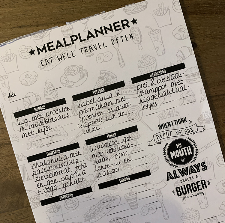 Eetplanning - OMF mealplanner