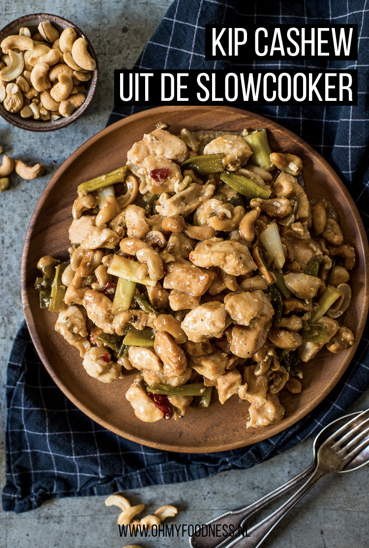 Kip cashew uit de slowcooker