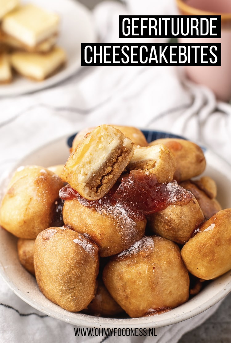 Gefrituurde cheesecakebites