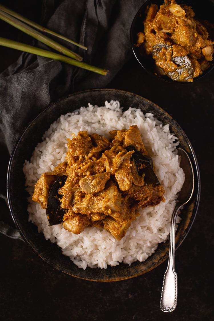 Vegetarische rendang van jackfruit