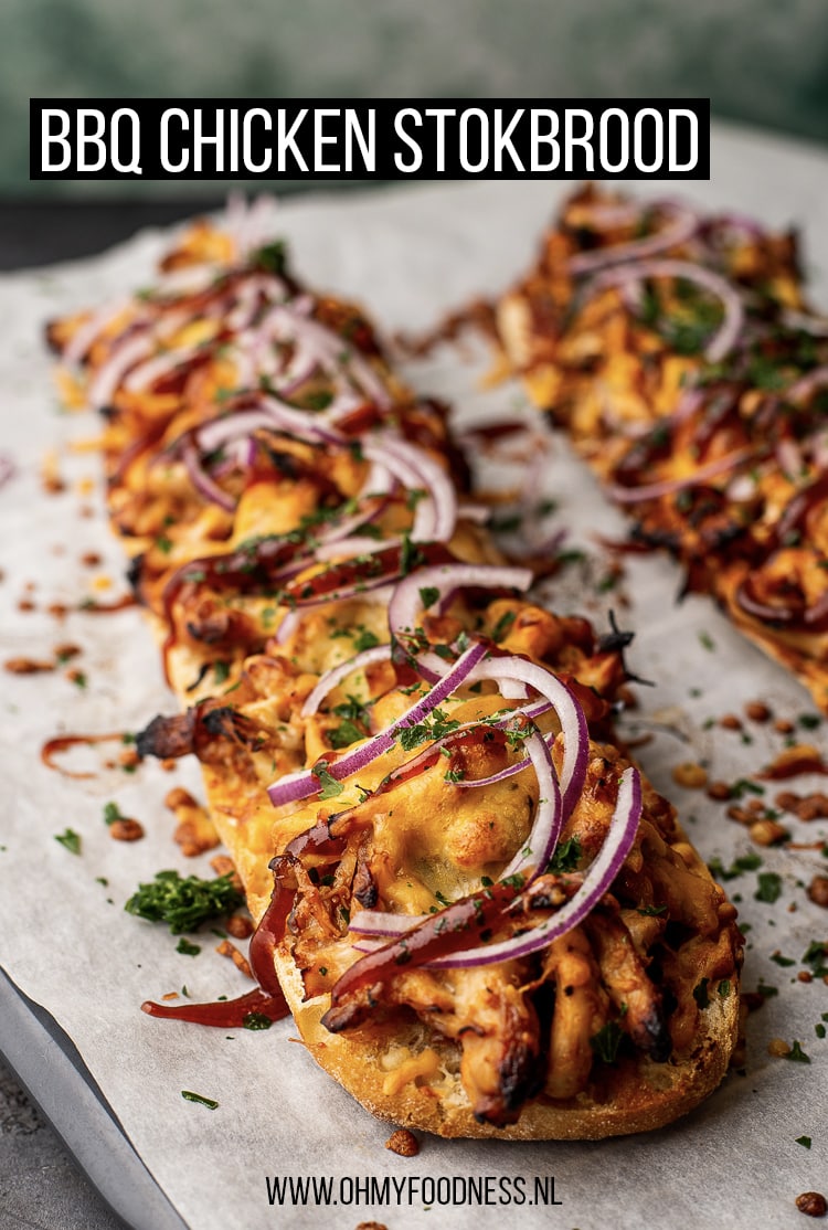 BBQ Chicken stokbrood