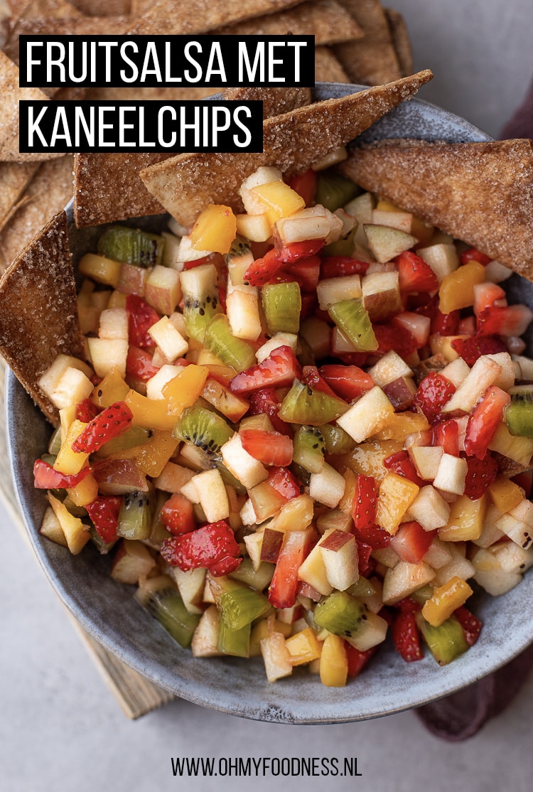 Fruitsalsa met kaneelchips