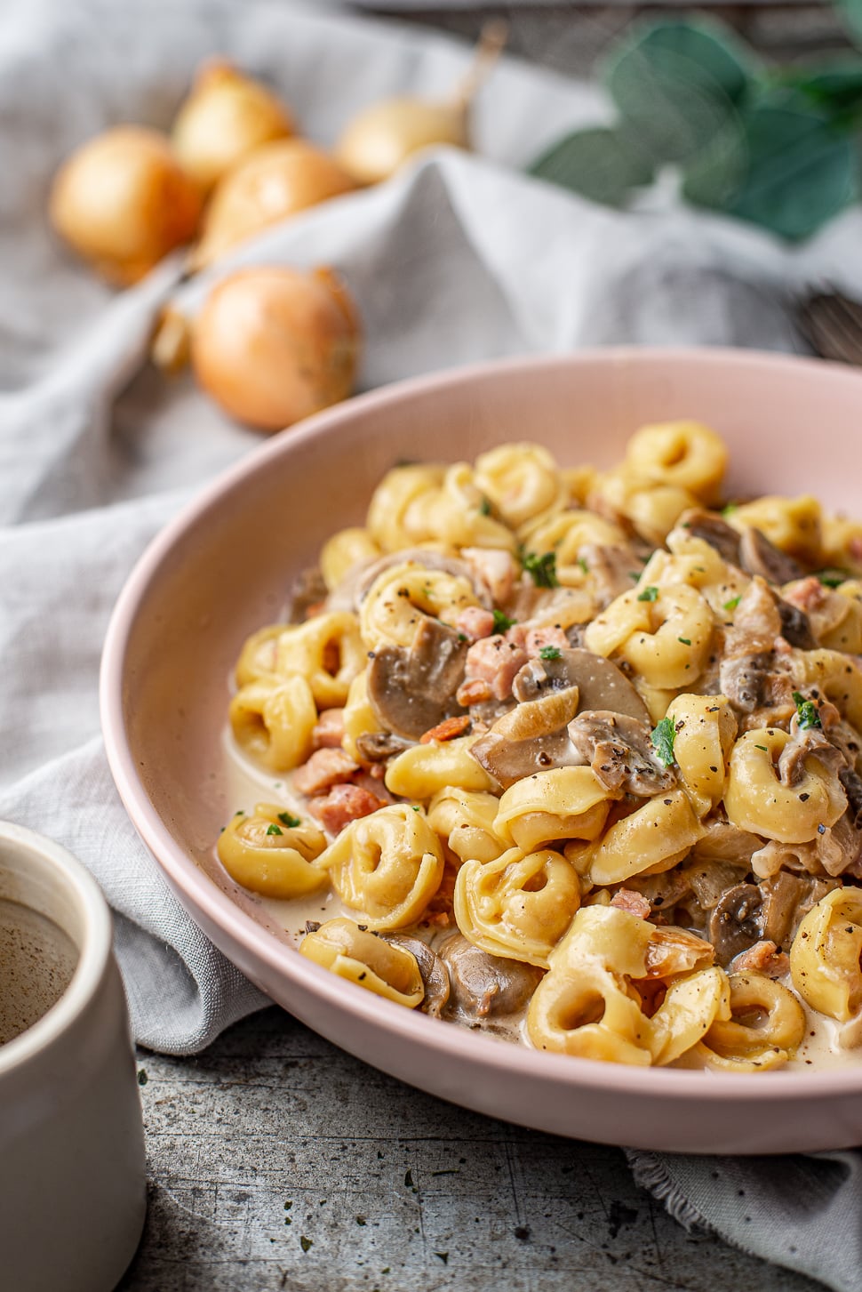 Paddenstoelen tortellini